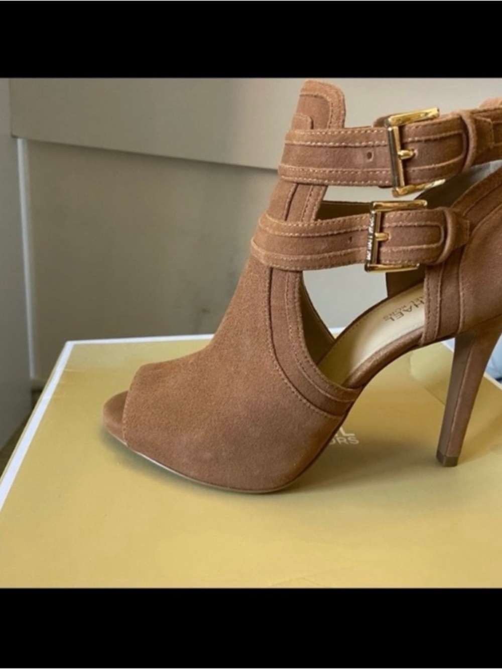 Michael Kors open toe booties